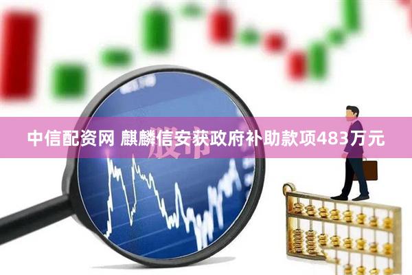 中信配资网 麒麟信安获政府补助款项483万元
