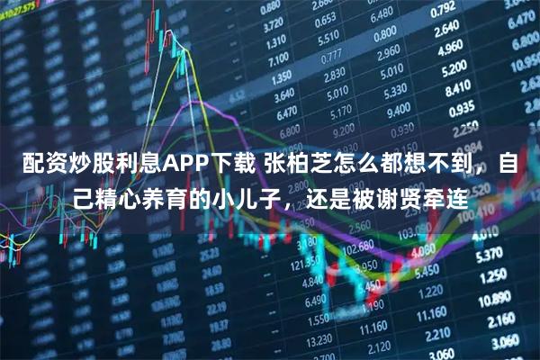 配资炒股利息APP下载 张柏芝怎么都想不到，自己精心养育的小儿子，还是被谢贤牵连